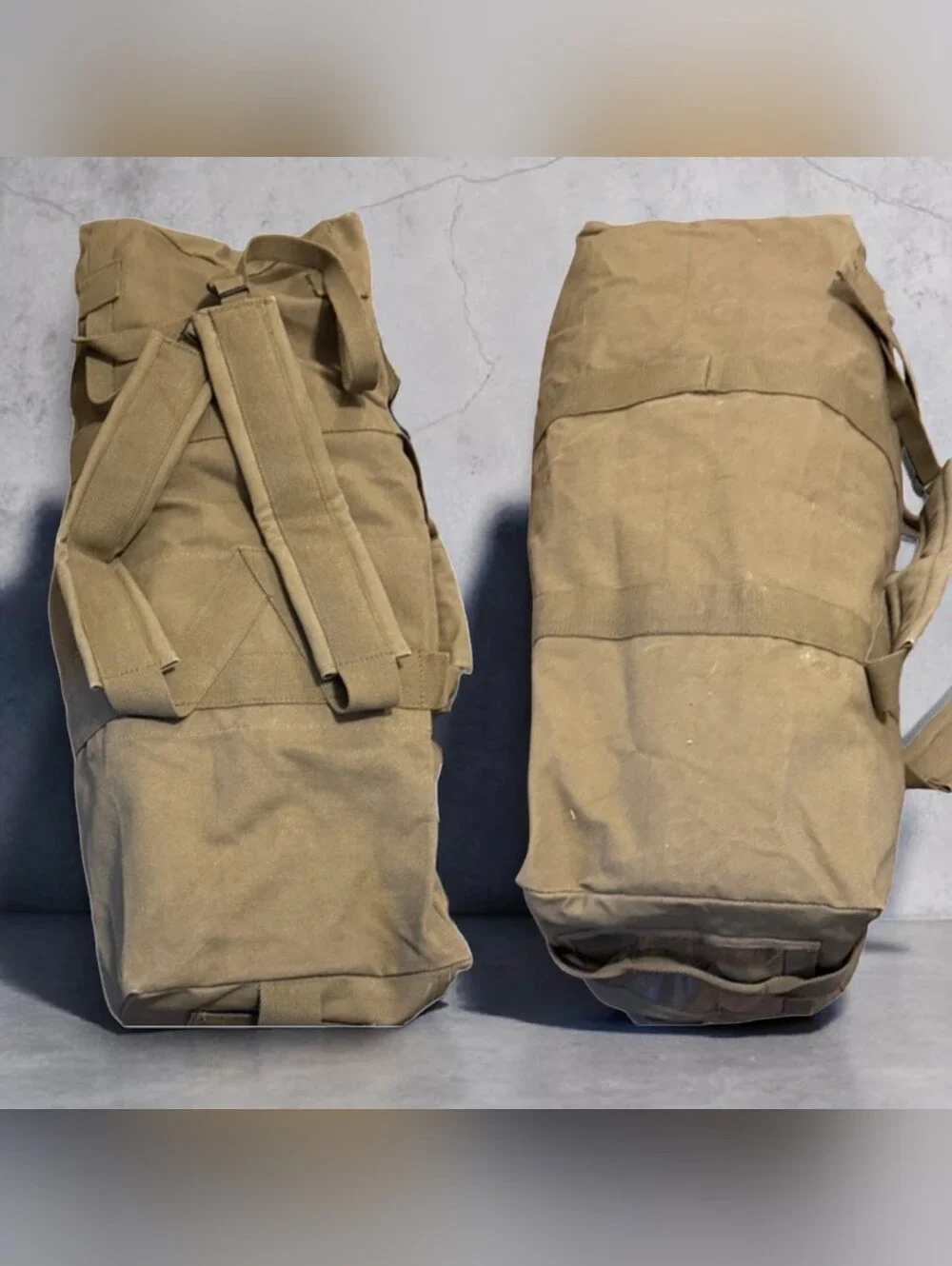 Terminator Movie Themed Rothco Olive Green Canvas Duffel /Backpack Bag NWT